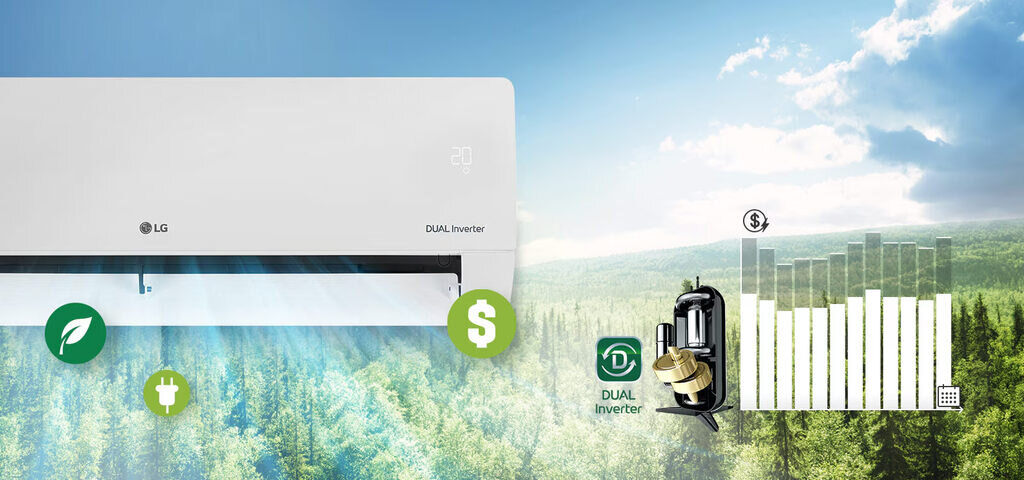 Máy lạnh LG V18WIN1 treo tường 2 HP (1 ngựa) 18000 Btu inverter