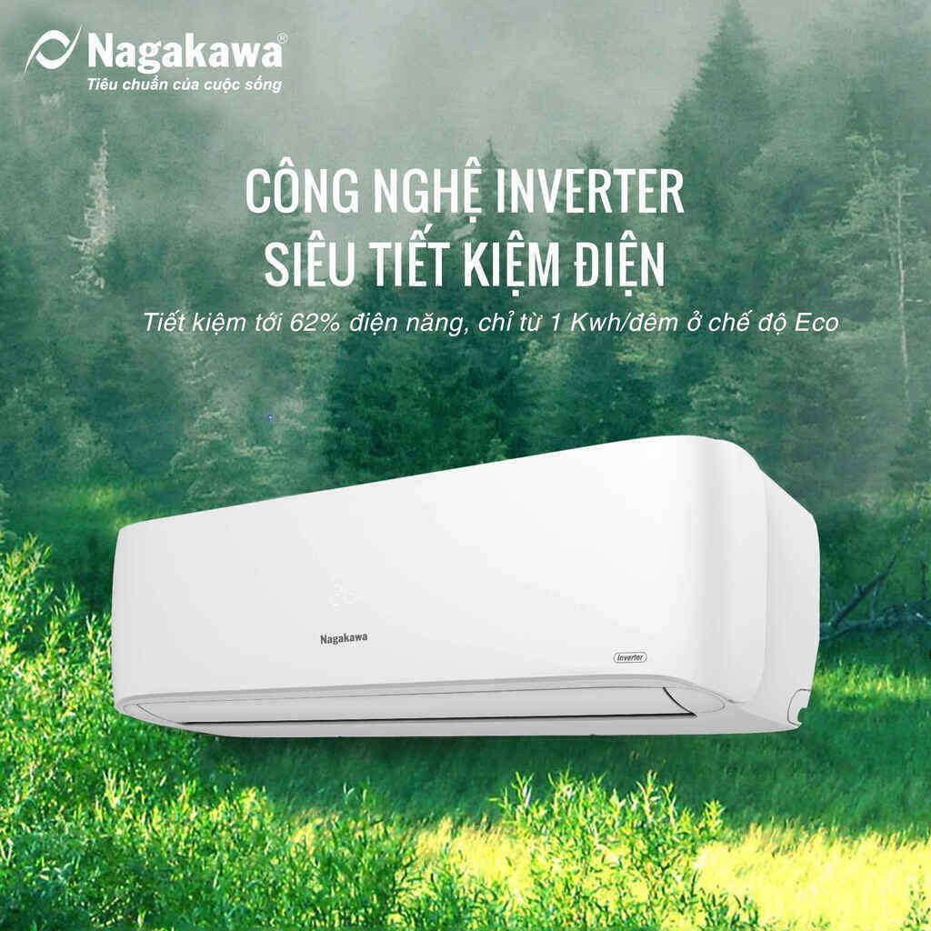 Máy lạnh Nagakawa NIS-C09R2H12 treo tường 1 HP inverter