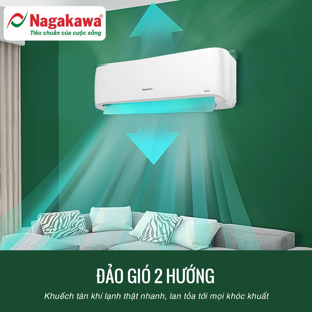 Máy lạnh Nagakawa NIS-C09R2H12 treo tường 1 HP inverter