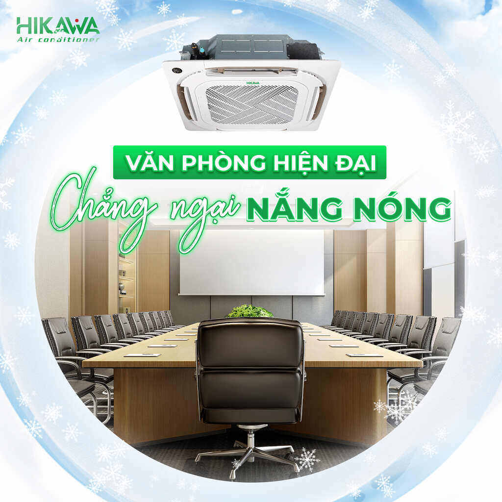 Máy lạnh Hikawa HI-CC50MV/HO-CC50MV âm trần 5 HP inverter 3 pha