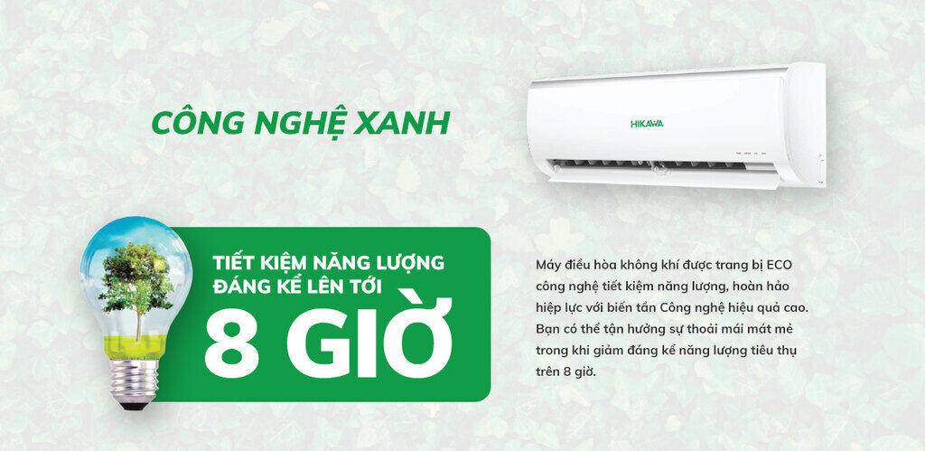 Máy lạnh Hikawa HI-VC25A treo tường 2.5 HP 24000 Btu inverter